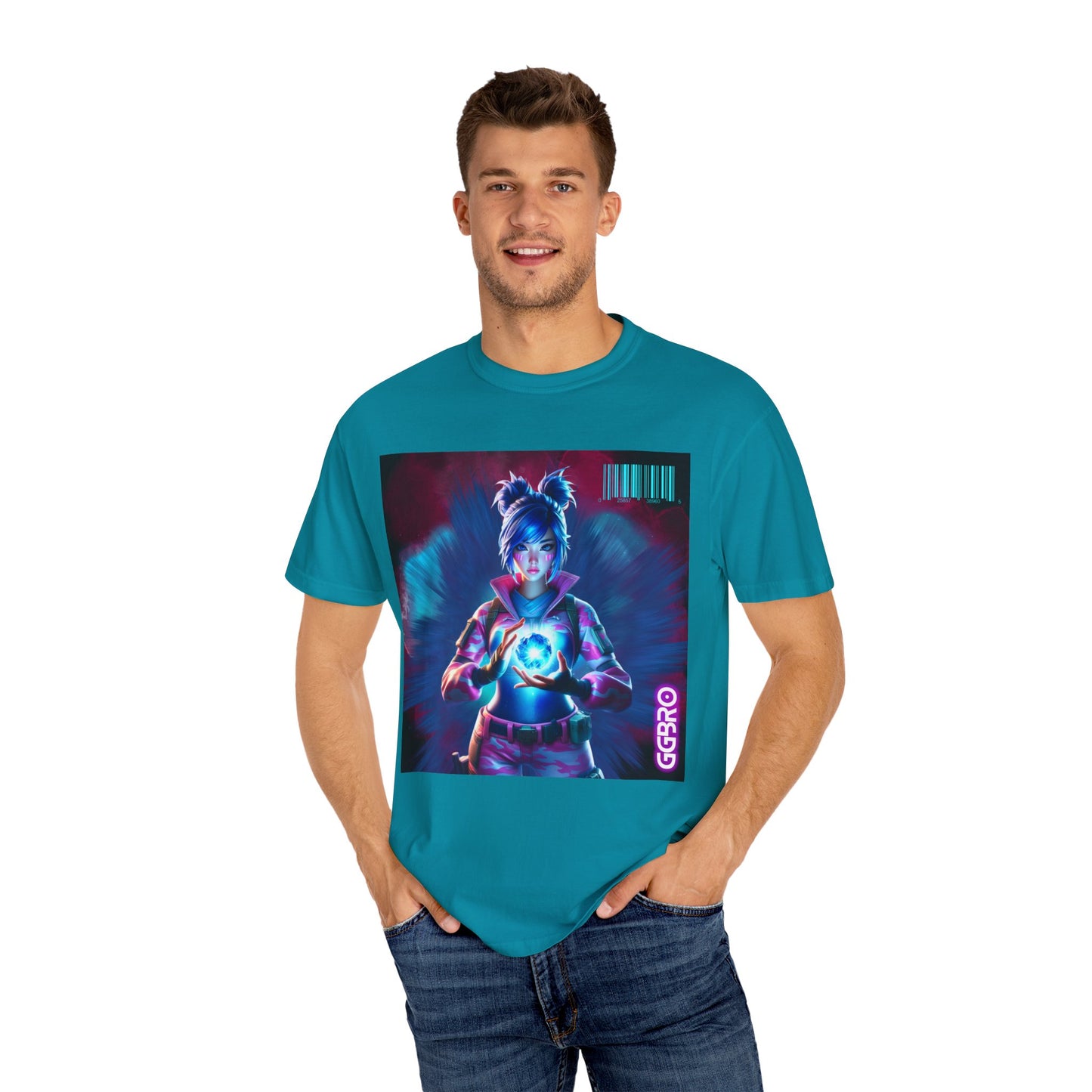 GGBRO BLUE STONE Unisex Garment-Dyed T-shirt