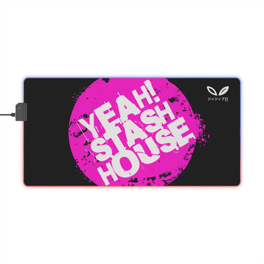 YEAH STASH HOUSE LED Gaming Mouse Pad