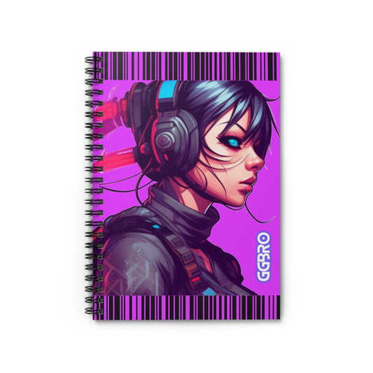 PINK GAMER Spiral Notebook - Ruled Line